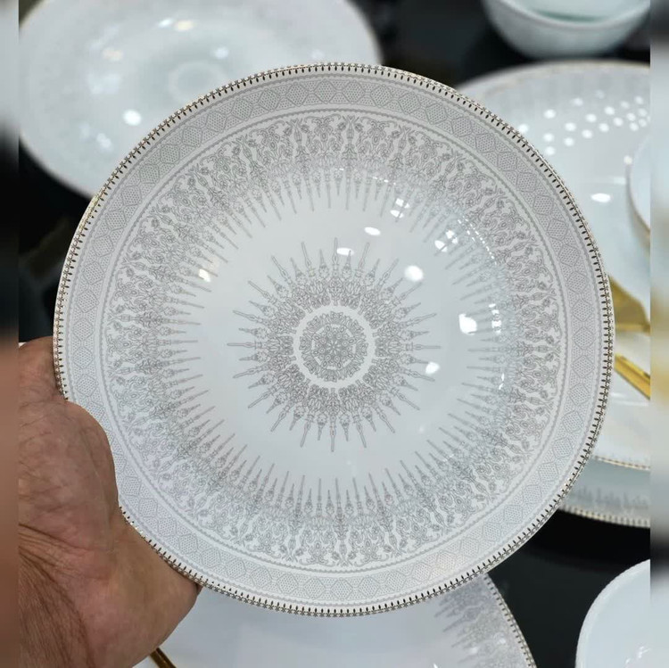 سرویس غذا خوری ۲۶ پارچه ۶ نفره آرکوپال مقصود طرح چینی سان طوسی