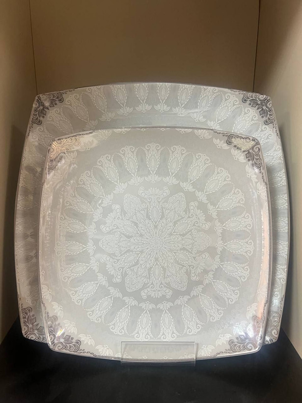 سرویس غذا خوری چینی پردیس ۱۰۵ پارچه ۱۲ نفره پلاتین