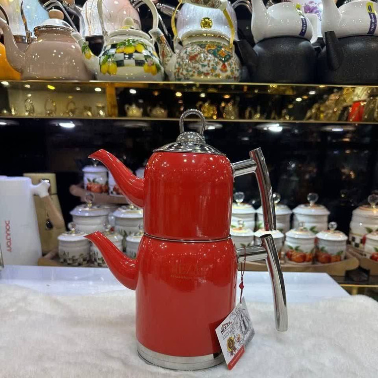 کتری قوری های رنگی نزاز طرح ترک