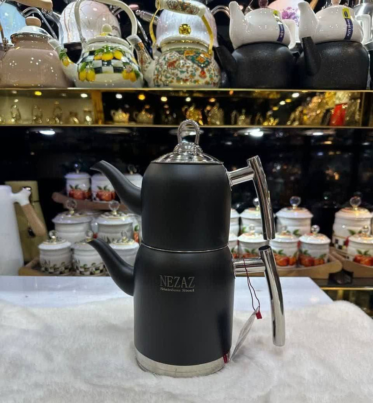 کتری قوری های رنگی نزاز طرح ترک