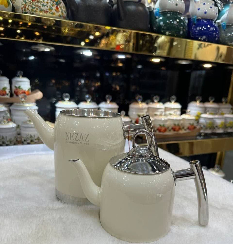 کتری قوری های رنگی نزاز طرح ترک