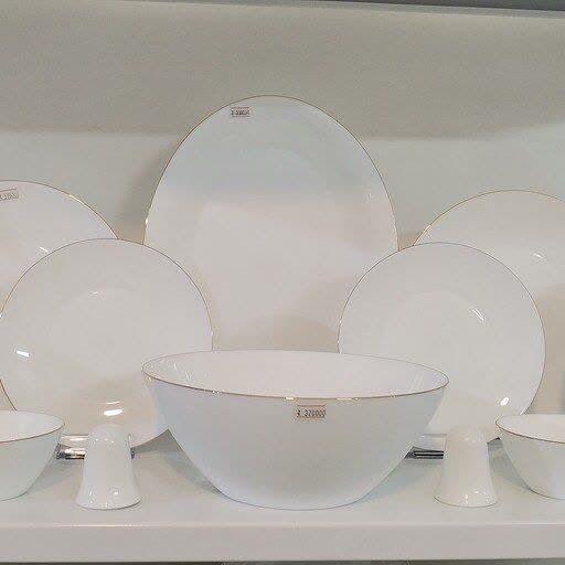 سرویس آرکوپال 28 پارچه بیضی لب طلا پارس اپال برند دیلایت