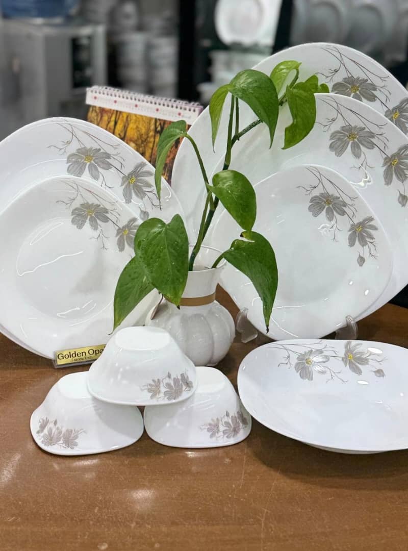 سرویس غذا خوری 26 پارچه قالب مربع ژالین طوسی