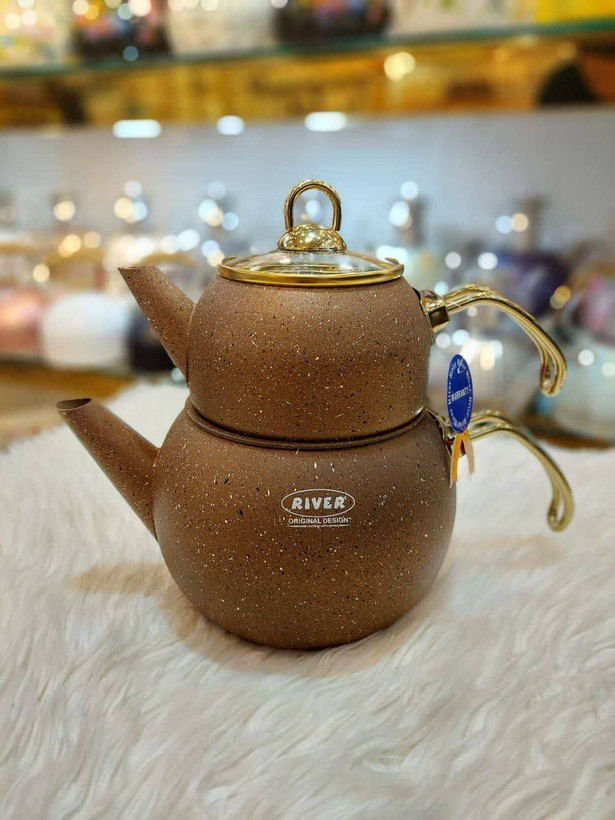 📌کتری قوریهای رنگی لوله ای برند ریور