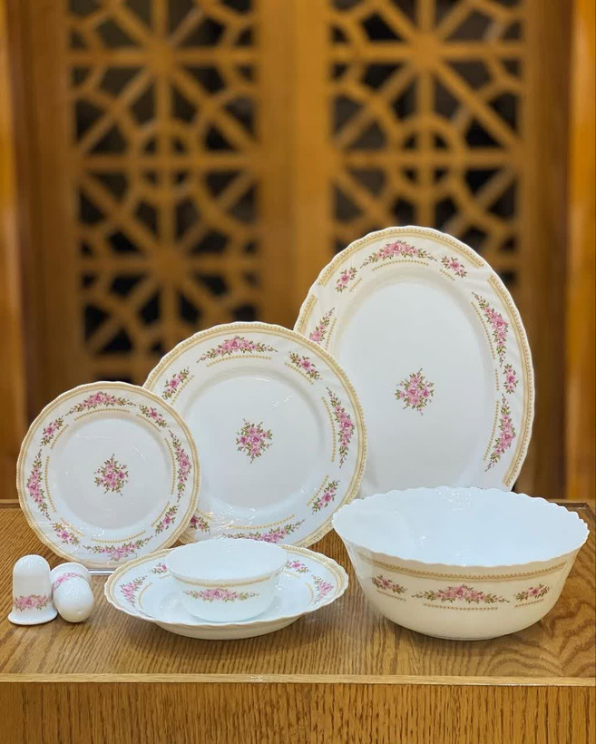 سرویس غذاخوری 28 پارچه ی پارس اوپال کد ۶۱۲