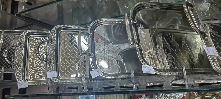 سینی دوقلو تمام استیل خارجی یونیک