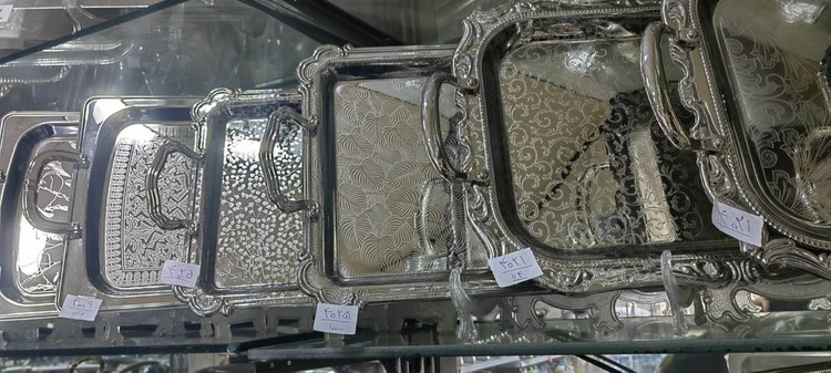 سینی دوقلو تمام استیل خارجی یونیک