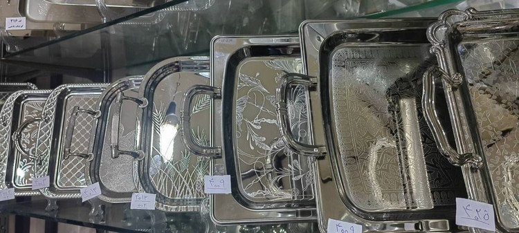 سینی دوقلو تمام استیل خارجی یونیک