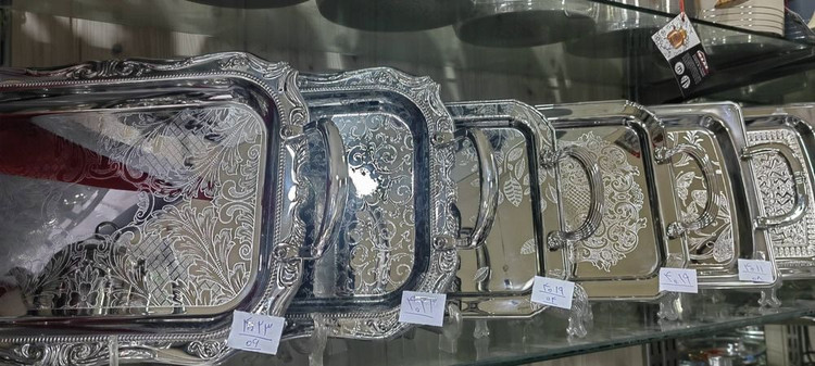 سینی دوقلو تمام استیل خارجی یونیک