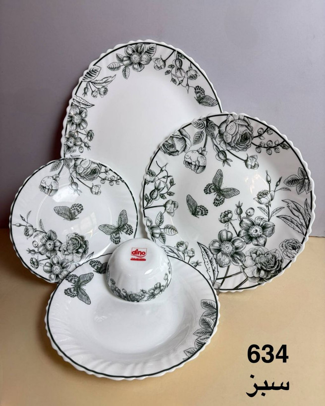 سرویس غذا خوری ۲۵ پارچه طرح چینی