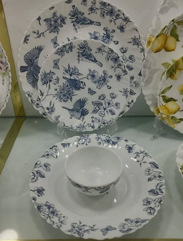 سرویس غذا خوری 25 پارچه طرح گنجشک