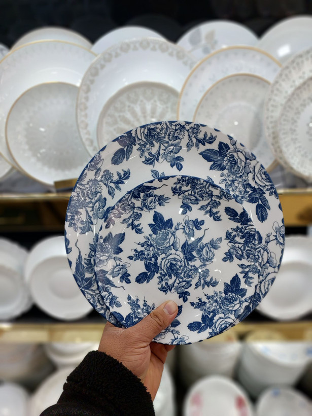 سرویس پذیرایی آرکوپال 26 پارچه گل عروس سرمه ای