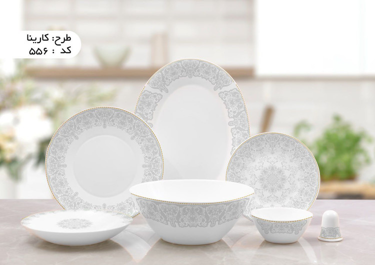 سرویس غذاخوری 28 پارچه ی پارس اوپال کد ۵۵۶