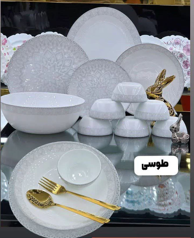 سرویس غذا خوری 26 پارچه طرح چینی ژینا طوسی