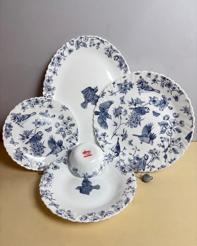 سرویس غذا خوری 25 پارچه طرح گنجشک