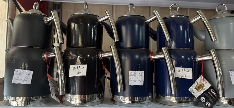 کتری قوری های رنگی نزاز طرح ترک