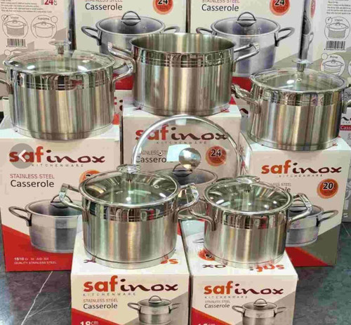 سرویس قابلمه استیل 10 پارچه سافینوکس