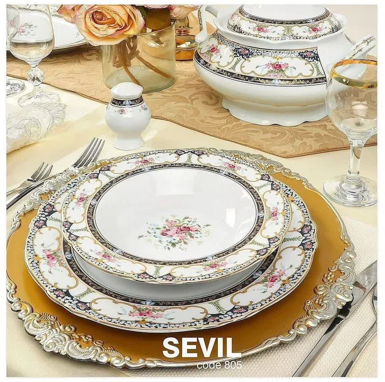 سرویس چینی ۱۰۲ پارچه قالب الگانس سویل