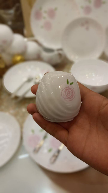 سرویس غذا خوری 2۶ پارچه بهار صورتی