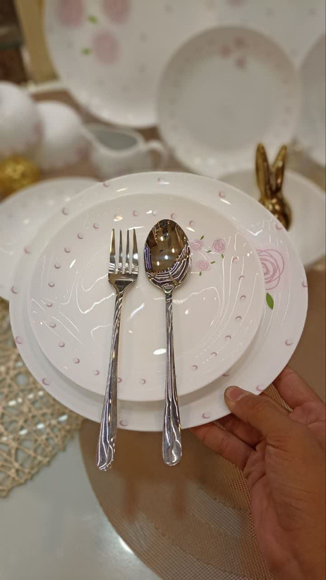 سرویس غذا خوری 2۶ پارچه بهار صورتی