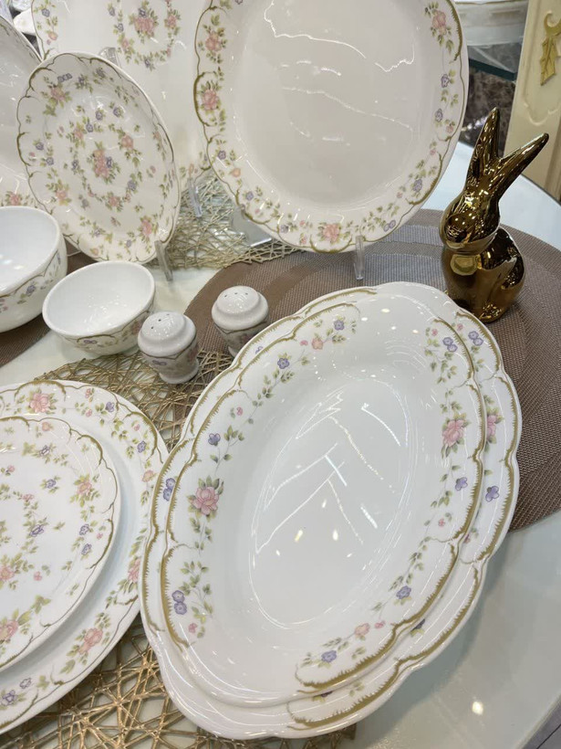 سرویس آرکوپال ۲۶ پارچه نسترن صورتی