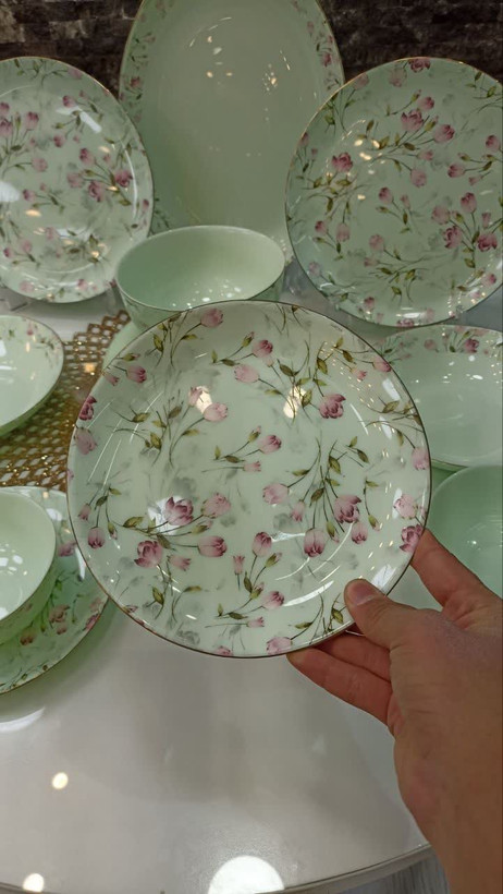 سرویس غذا خوری ۲۶ پارچه فرانسه گل رز