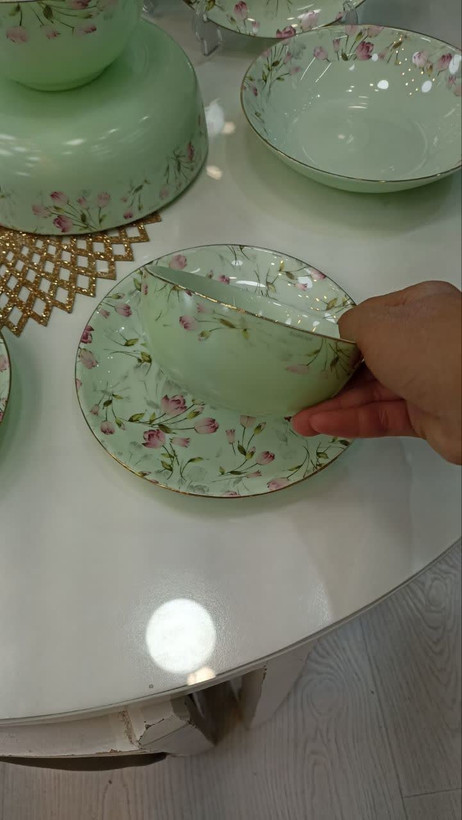 سرویس غذا خوری ۲۶ پارچه فرانسه گل رز