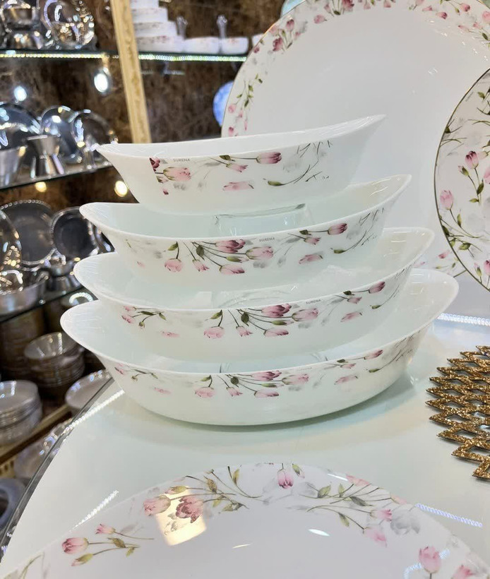 سرویس غذا خوری ۲۶ پارچه گل رز عروس