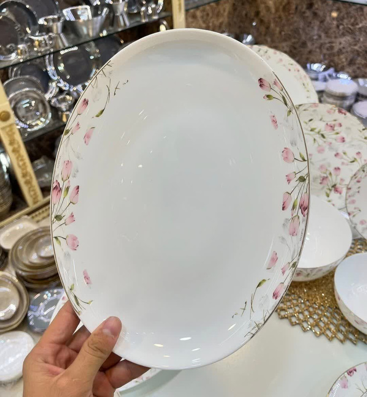 سرویس غذا خوری ۲۶ پارچه گل رز عروس