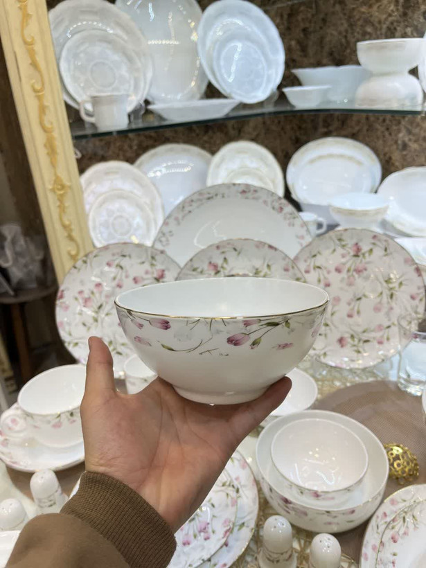 سرویس غذا خوری ۲۶ پارچه گل رز عروس