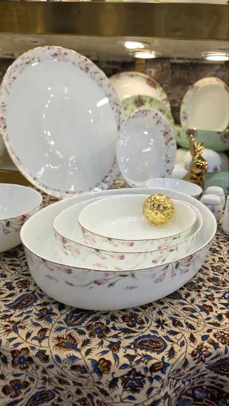سرویس غذا خوری ۲۶ پارچه گل رویسا استراکچر