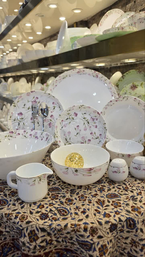 سرویس غذا خوری ۲۶ پارچه گل رویسا استراکچر