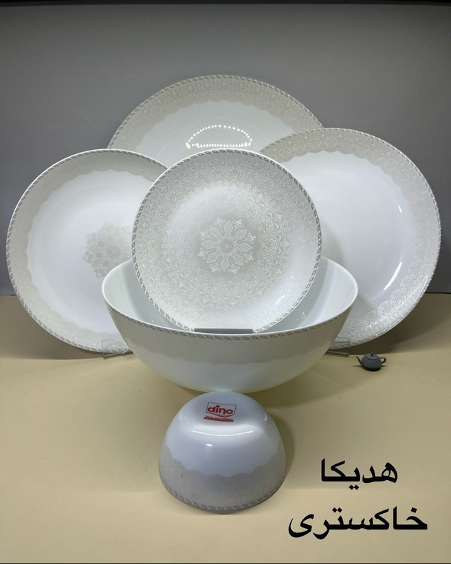 سرویس غذاخوری 6 نفره آرکوپال مقصود هدیکا خاکستری دینو
