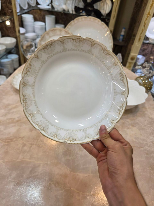 سرویس غذا خوری نیلوفری ۲۶ پارچه طرح چینی