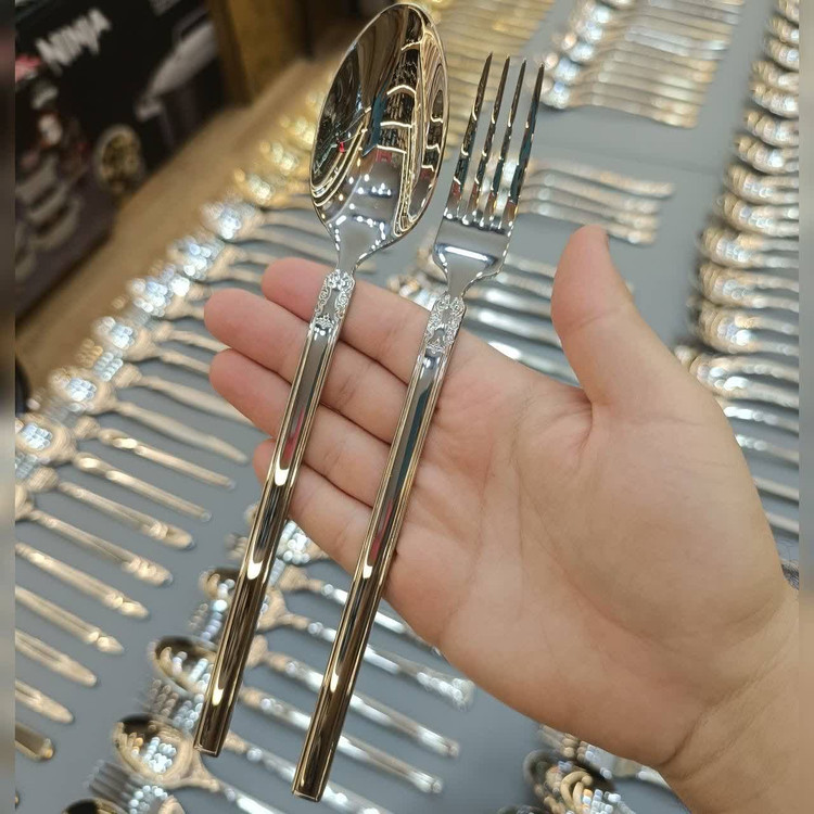 سرویس قاشق و چنگال ۱۸۷ پارچه ۳۶ نفره لوکس برند فلیکس