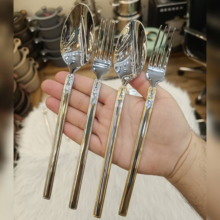 سرویس قاشق و چنگال ۱۸۷ پارچه ۳۶ نفره لوکس برند فلیکس
