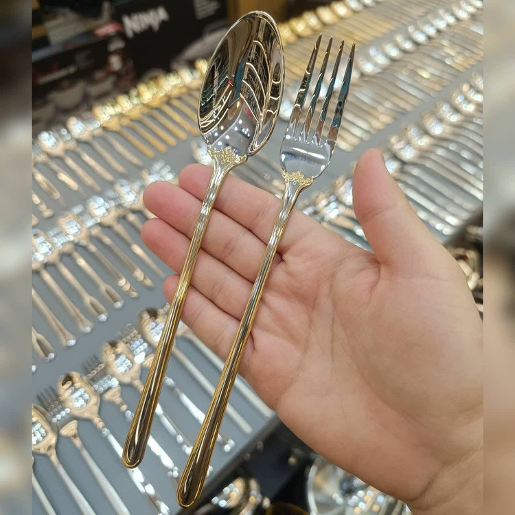 سرویس قاشق و چنگال ۱۸۷ پارچه ۳۶ نفره لوکس برند فلیکس