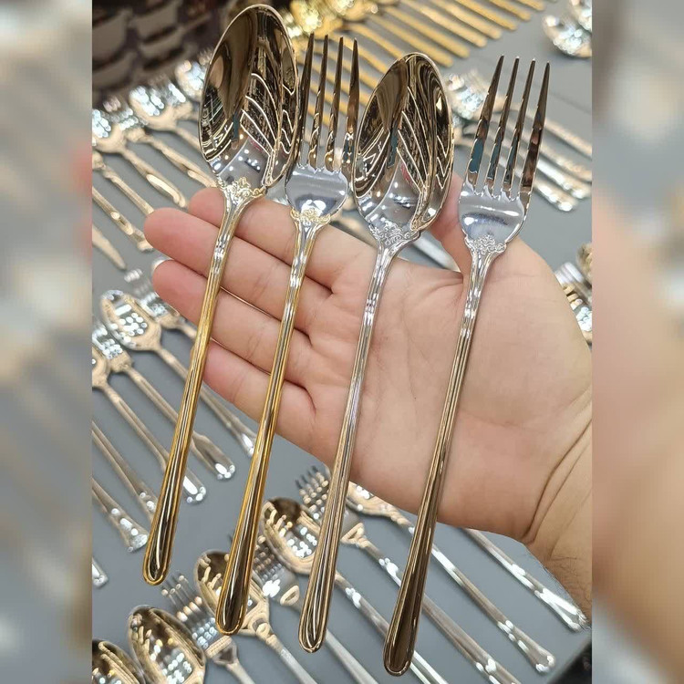 سرویس قاشق و چنگال ۱۸۷ پارچه ۳۶ نفره لوکس برند فلیکس