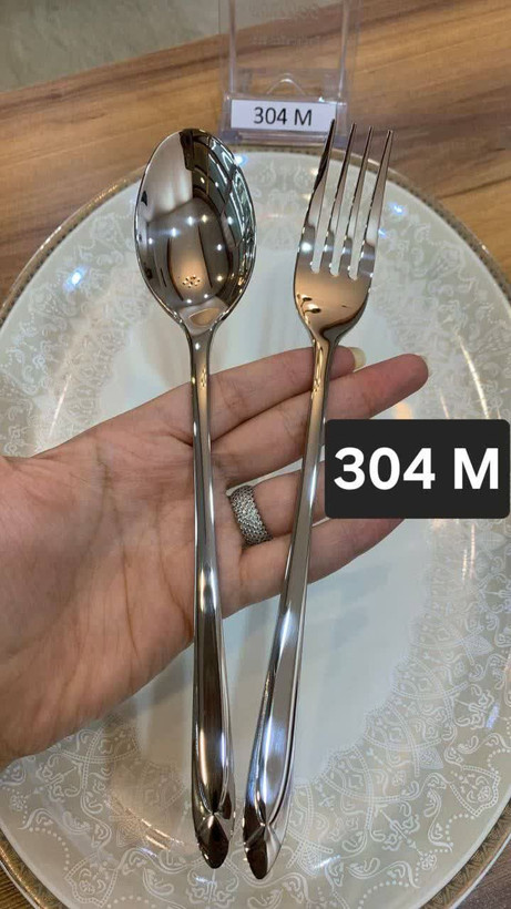 سرویس قاشق و چنگال ۱۸ نفره کد ۳۰۴