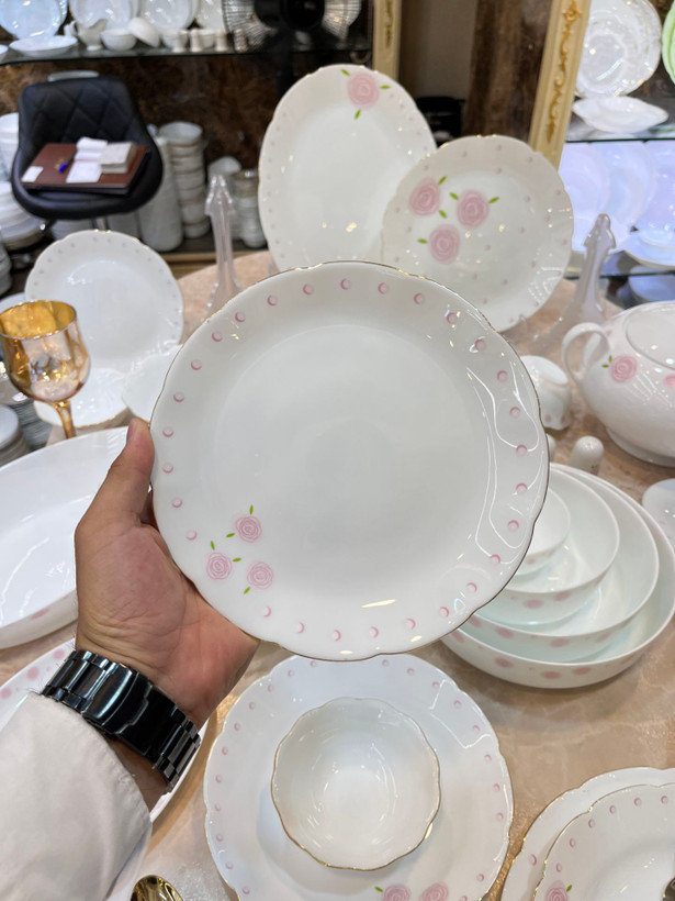 سرویس غذا خوری 2۶ پارچه بهار صورتی