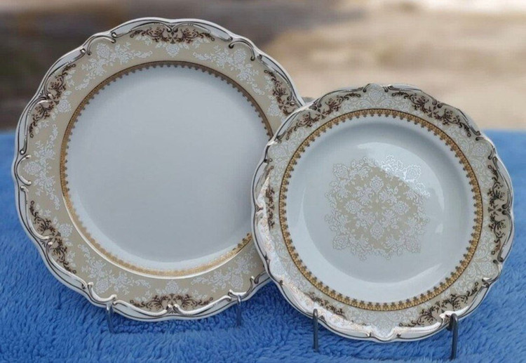 چینی پردیس ۳۰ پارچه ۶ نفره بن چاینا طرح نلین طلایی
