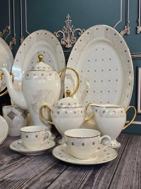 سرویس ۱۲ نفره چینی پردیس نیوبن چاینا ۱۱۴ پارچه